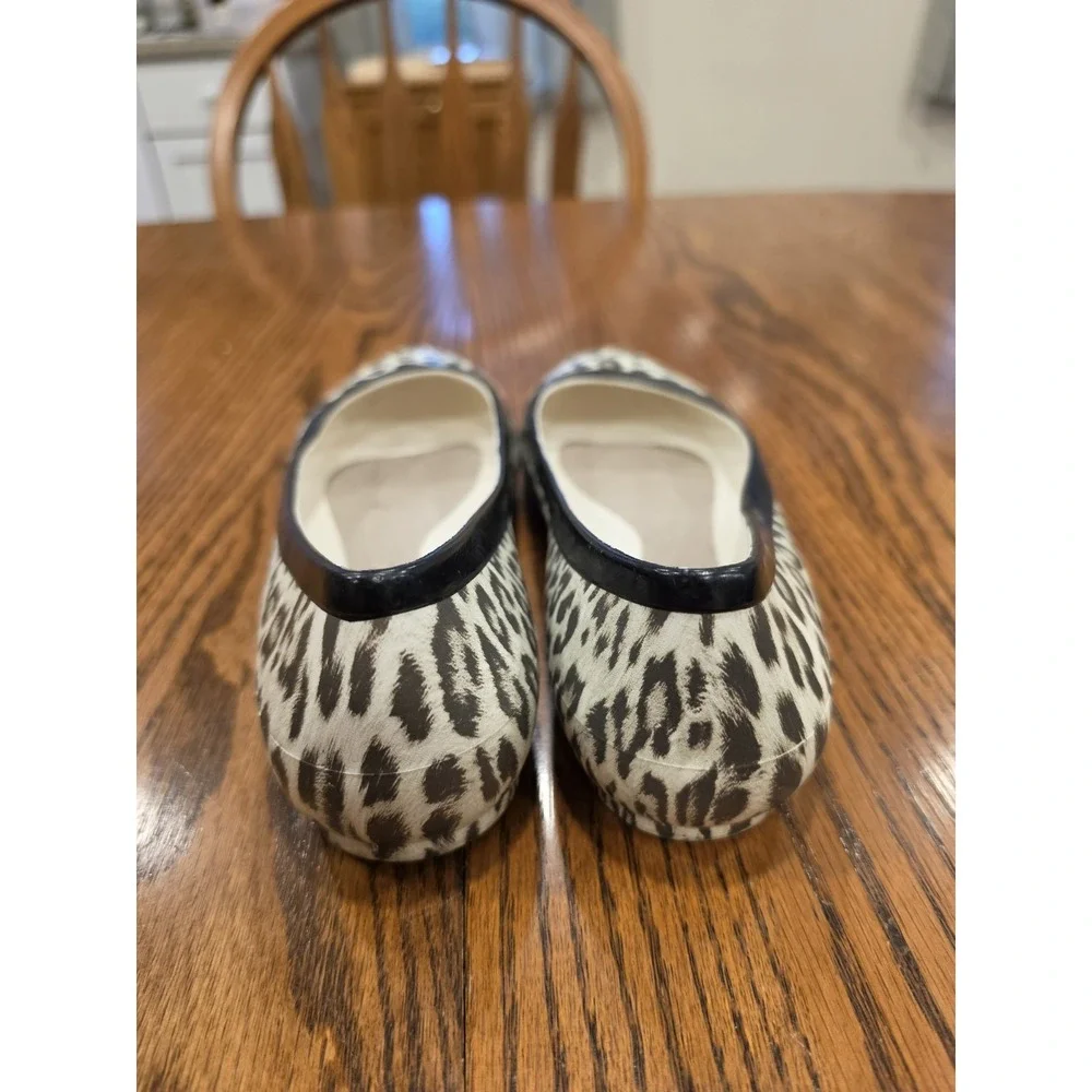 Crocs Leopard Print Cheetah‎ Print Slip On Ballet Flat Size 8 Mob Wife Eclectic